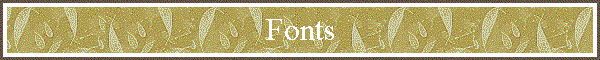 Fonts